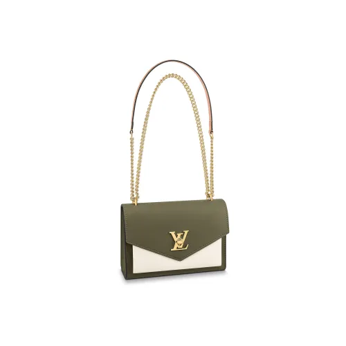 LOUIS VUITTON Mylockme Grained Телячья кожа Сумка с цепочкой Сумка через плечо Женская