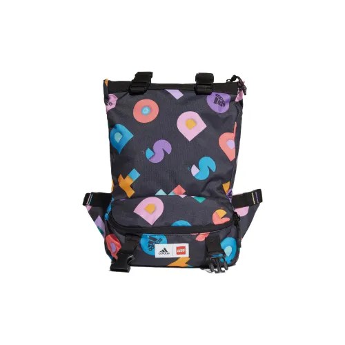 Adidas LEGO Коллаборация Полиэстер Бананка Рюкзак Обычный Мужской Многоцветный