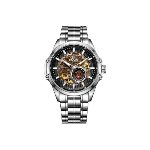 EBOHR Механические Мужские Часы Explorer Collection 42мм*42мм*11мм Черные