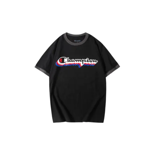 Champion T-Shirt US Version Unisex Black Чемпион T-Shirt США Унисекс Черный