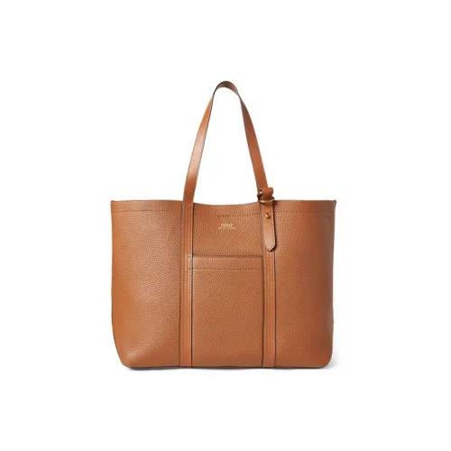 Polo Ralph Lauren Сумка Tote из коровьей кожи среднего размера женская коричневая