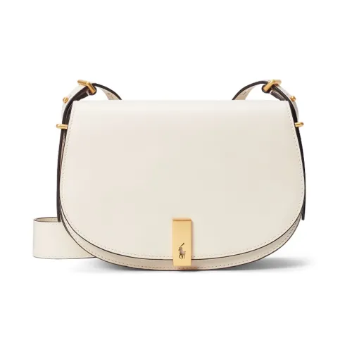 Polo Ralph Lauren Коровья кожа Седло Сумка Сумка через плечо Стандартная Женская Белая
