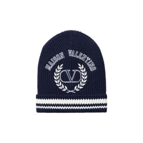 Valentino Шерсть Береты Мужской Синий