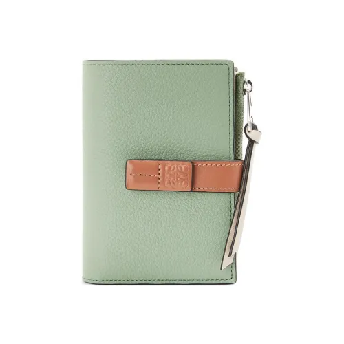 LOEWE Soft с текстурой Телячья кожа Кошелек Женские Rosemary Коричневый