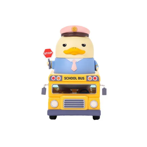 POP MART Коллаборация Edition DUCKOO Кампус Bus YA Прозрачный Слепой Бокс с Карточкой 9,4CM