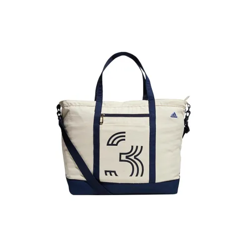Adidas Хлопок Тоут Сумка Сумка для покупок Сумка для одежды Сумка через плечо Сумка обычная Мужская Белая