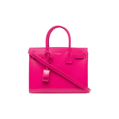 SAINT LAURENT SAC DE JOUR Сумка через плечо из коровьей кожи сумка для женщин фуксия