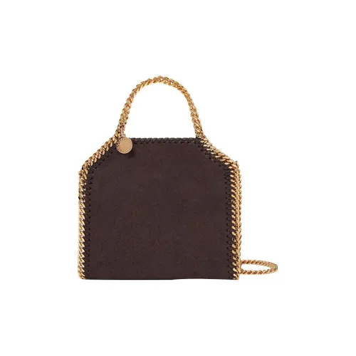 Stella McCartney Falabella С рельефом Vegan Плюшевый Сумка через плечо Сумка Маленькая Женская Коричневая