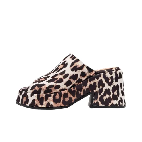 GANNI Шлепанцы Женские Умбра