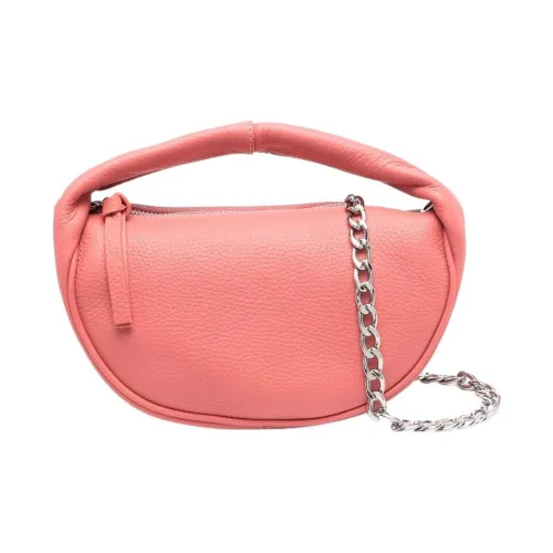 By Far Micro Cush Кожа Портативный Crossbody Сумка через плечо Мини Женская Лосось Розовый