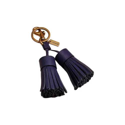 COACH Каменная кожа Bag Charm Сумка Мерч Женский Синий