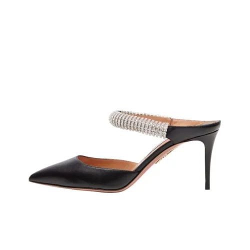 AQUAZZURA Домашние тапочки Женские Черные