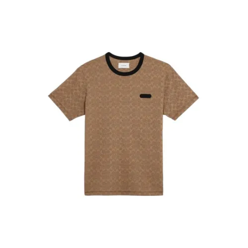 COACH Коричневый Мужской T-рубашки