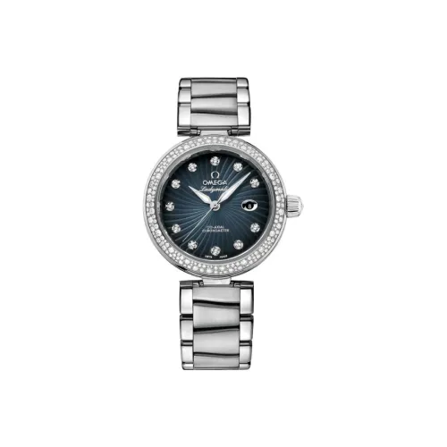 OMEGA Автоматический Механический Movement Женские Saucer Fly Series LADYMATIC Часы 34 мм Серые