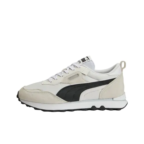 PUMA Rider Future Винтаж Амортизация Износостойкий Низкий Топ Casual Унисекс Серый Белый