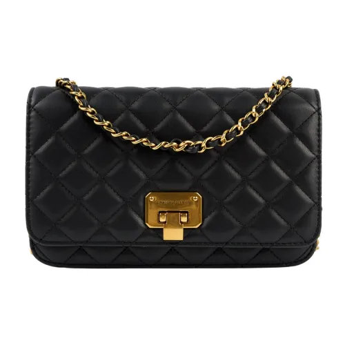 CHARLES KEITH Полиуретан Синтетическая кожа Сумка через плечо Маленькая Женская Черная