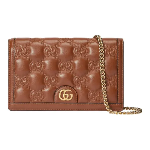 GUCCI Кожа Сумка через плечо Мини Женская Светло-Коричневая