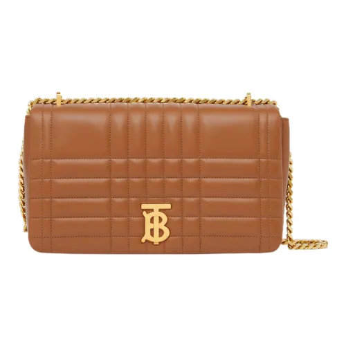 Burberry Lola Сумка Lambskin Сумка через плечо Средняя Женская Коричневая