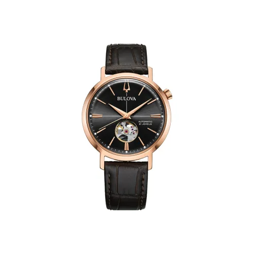 BULOVA Механические Мужские Часы Черные