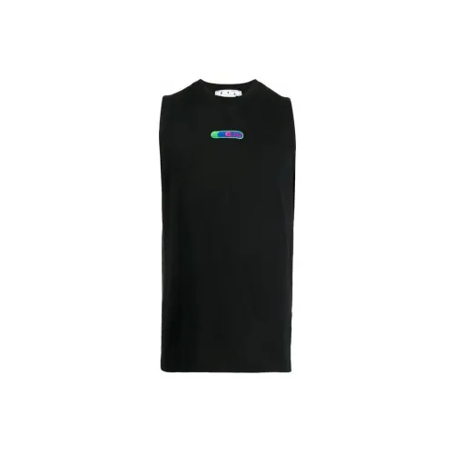 Off Белый Черный Мужские T-рубашки