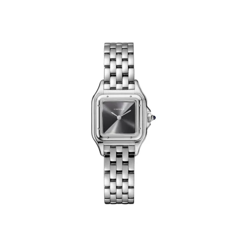 CARTIER Cheetah Collection Кварцевый механизм Женские часы 22*30MM Серый циферблат Корпус из нержавеющей стали