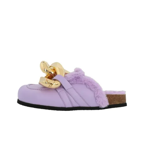 JW Anderson Цепочка Домашние тапочки Женские Фиолетовый