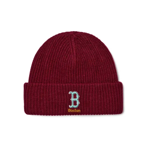 Шапки-бини MLB Base Logo Акрил Унисекс Бордовый