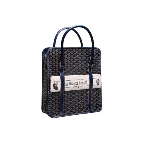 GOYARD Bourgogne Холст и Кожа Сумка Унисекс Морской Синий