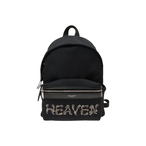 SAINT LAURENT Холст Рюкзак Мини Женский Черный