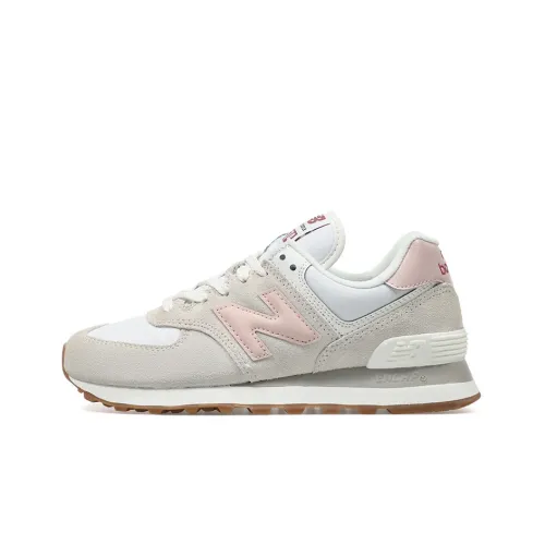 New Balance NB 574 Low Топ Повседневные Беговые Кроссовки Унисекс Серый Розовый