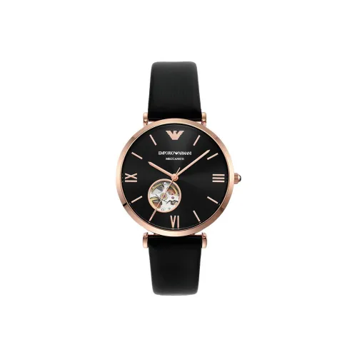 EMPORIO ARMANI Автоматический Механический Механизм Мужские Часы 32 мм Черный