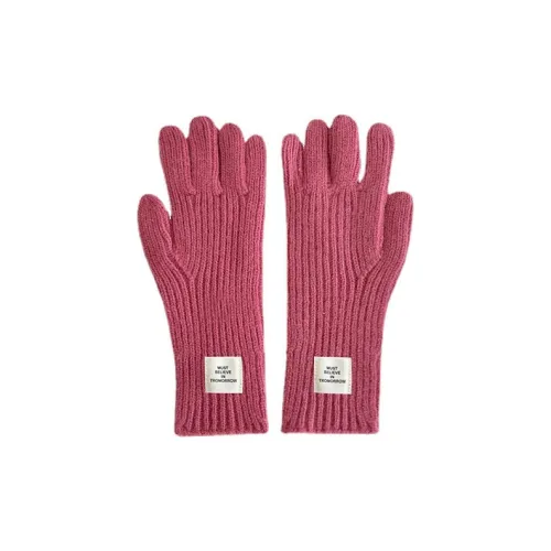 MUSTKOO Пряжа Вязаные Перчатки Женские