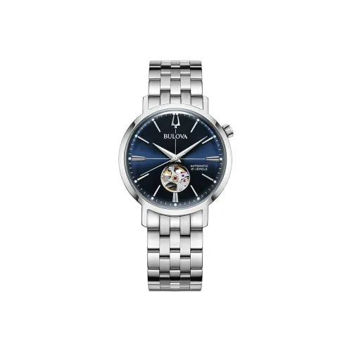 BULOVA Механический механизм Мужские часы Classic Gentleman Collection 41 мм Синий