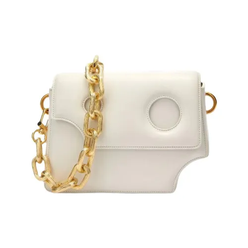 OFF Белый Burrow Кожа Сумка через плечо Сумка на плечо Женская Белая