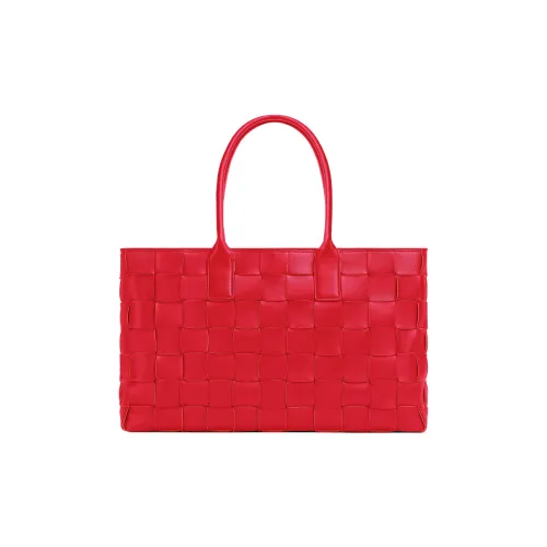 Bottega Veneta Cabat Lambskin Tote Bag Shopping Bag Large Women's Red