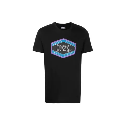 DIESEL Мужские черные T-рубашки