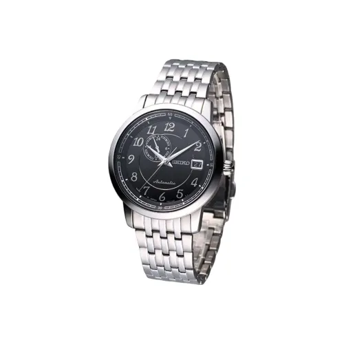 SEIKO Presage Series Автоматический Механический Механизм Нержавеющая Сталь Ремешок Часы Мужские Черный Циферблат