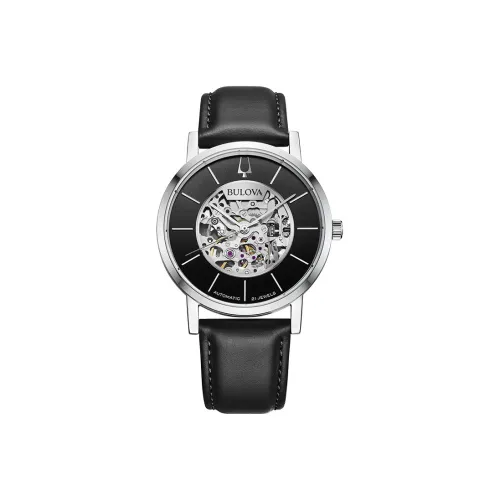 BULOVA Механический механизм Мужские часы Classic Gentleman Collection 42 мм с открытым механизмом