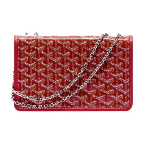 GOYARD Alexandre Iii Холст с кожей Сумка через плечо Женская Красная