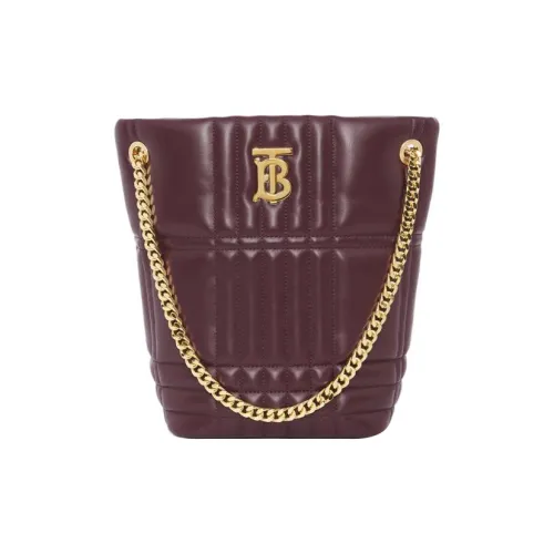 Burberry Lola Сумка из овечьей кожи Одно плечо Сумка Маленькая Женская Бургунди