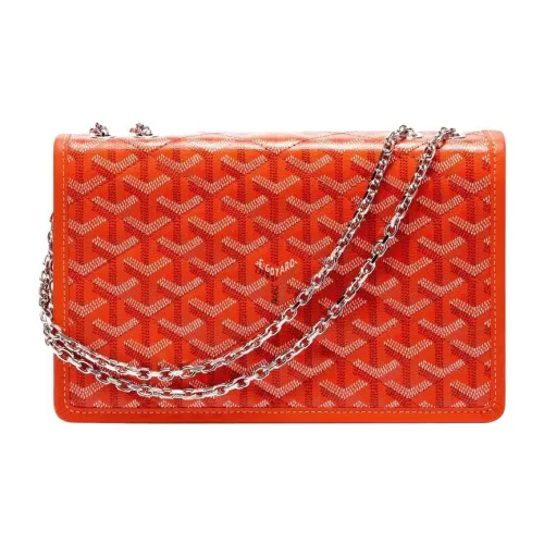 GOYARD Alexandre Iii Холст с кожей Сумка через плечо Женская Апельсин