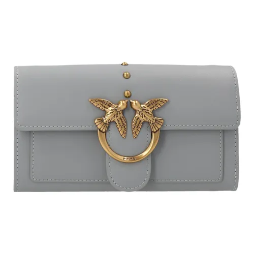 PINKO SIMPLY Кожа Кошелек Сумка Сумка через плечо Женская Серый