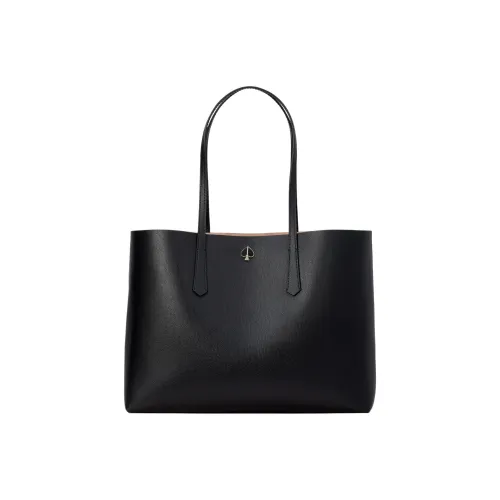 Kate Spade Крестообразная текстура кожа цветовая сумка тоут сумка сумка для покупок сумка через плечо сумка большая женская черная