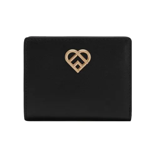 Furla My Joy Taita Телячья кожа Кошелек Маленький Женский Черный