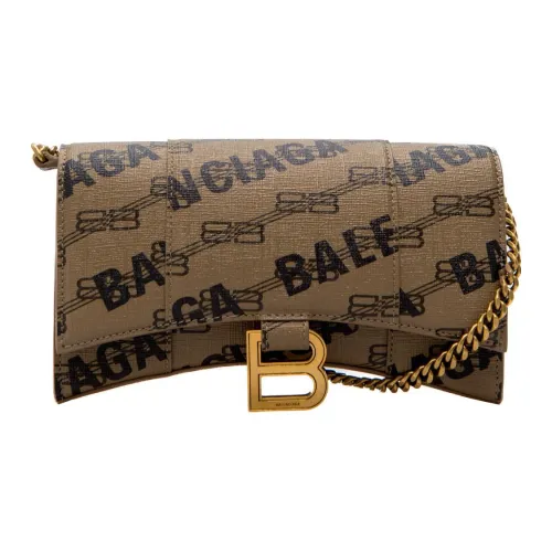 Balenciaga Полиуретан Сумка-часовщик Кошелек Женские Бежевый