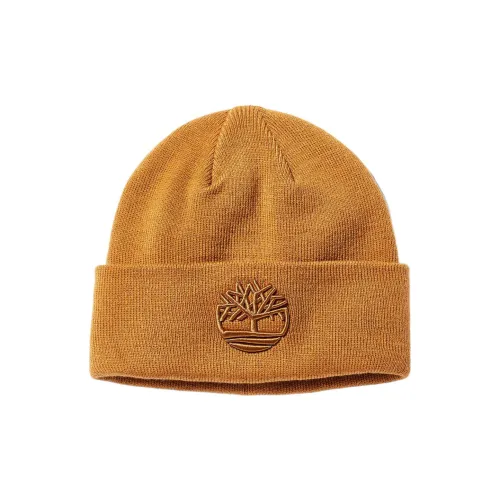 TIMBERLAND Акриловая шапка-бини, желтая, унисекс