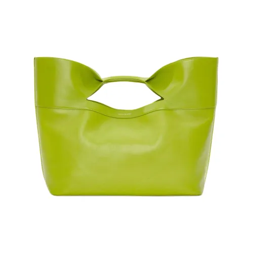 Alexander McQueen The Bow Коровья кожа Клатч Сумка Женские Дерево Sap Зеленый