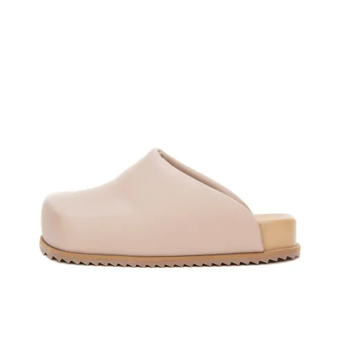 YUME YUME Резина Подошва Домашние Тапочки Женские Бежевые