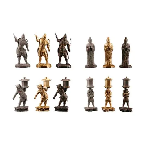 Ocean Church Японский Treasures Будда Статуэтки с 3D-эффектом Иллюстрированный Счастливый Рисунок Полный комплект из 12 шт