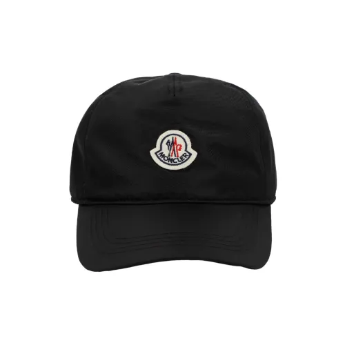 Moncler Хлопок Бейсболки Черные Женские